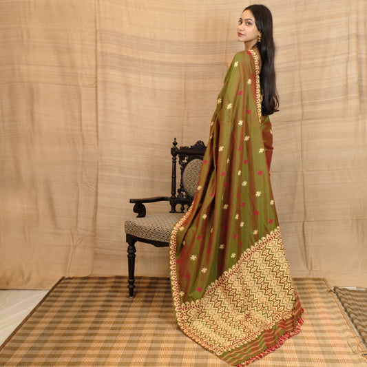 Saree - Paat silk & cotton