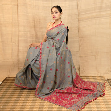 Saree - Paat silk & cotton