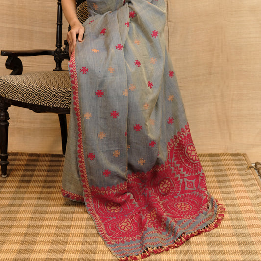 Saree - Paat silk & cotton