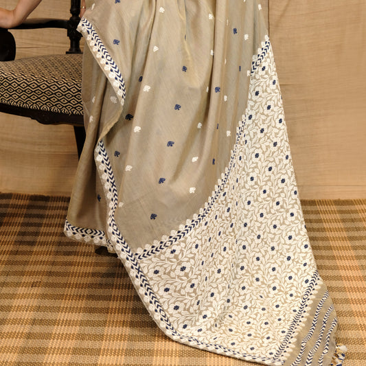 Saree - Paat silk & cotton