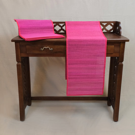 Table Runner, & Dining Mat Set of 6 - Bamboo