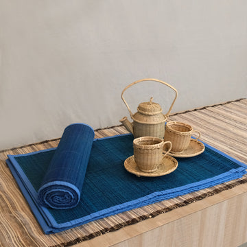 Table Runner, & Dining Mat Set of 6 - Bamboo
