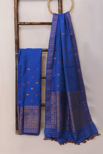 Mekhela Sador - Mulberry silk & cotton motifs in traditional design