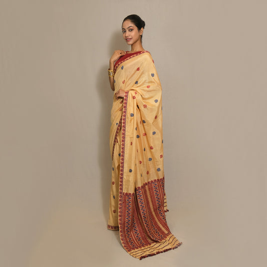 Saree - Paat silk & cotton