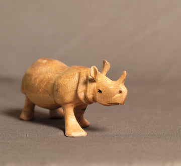 Wooden One-Horned Rhino