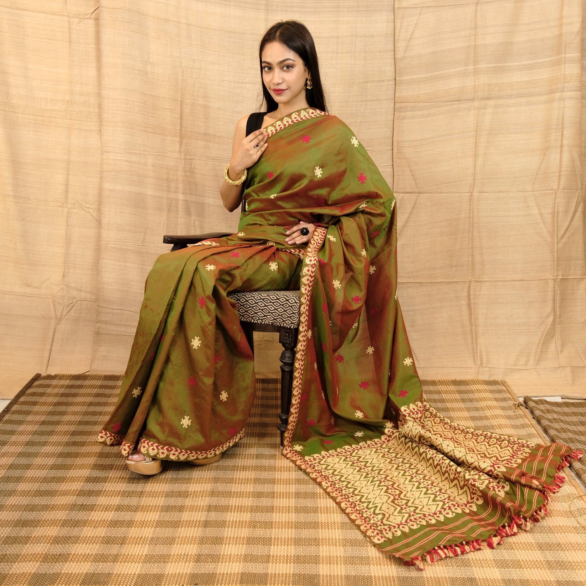 Saree - Paat silk & cotton