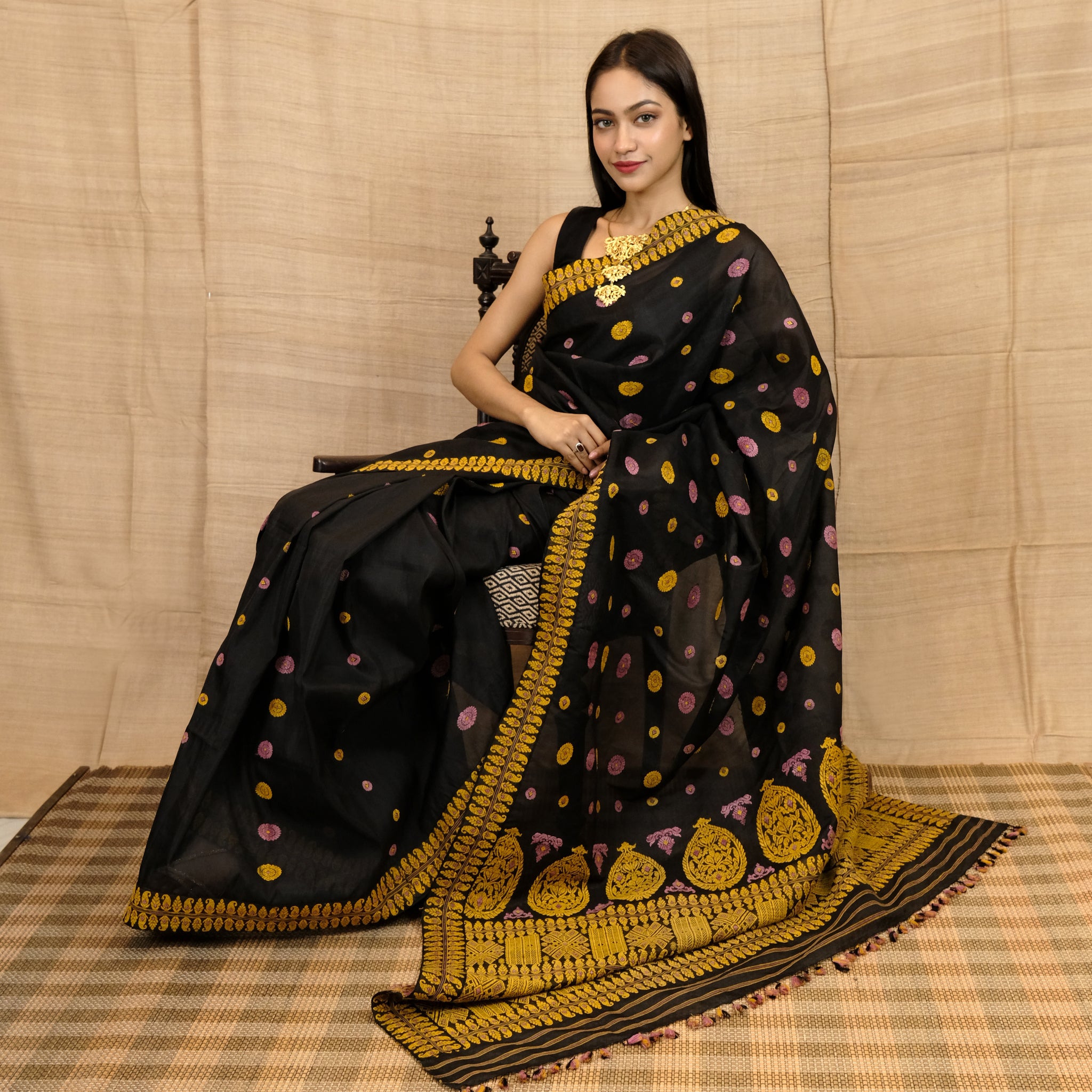Saree - Mulberry silk (paat) & Kesapat