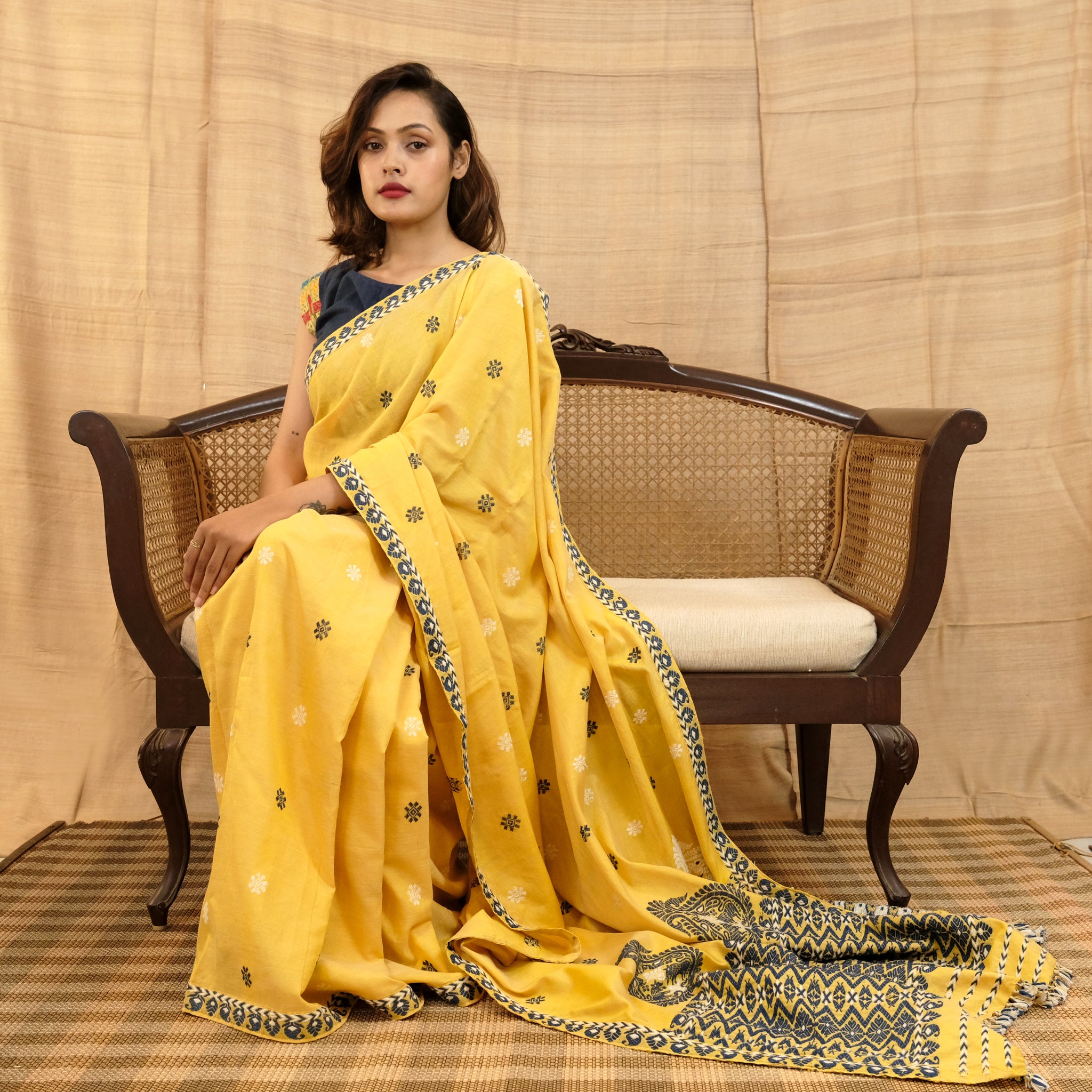 Saree - Mulberry silk(paat) & cotton