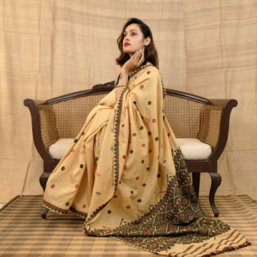 Saree - Mulberry silk(paat) & cotton
