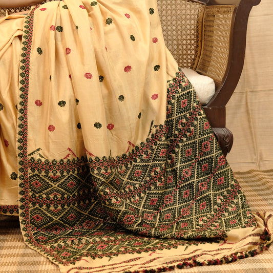 Saree - Mulberry silk(paat) & cotton