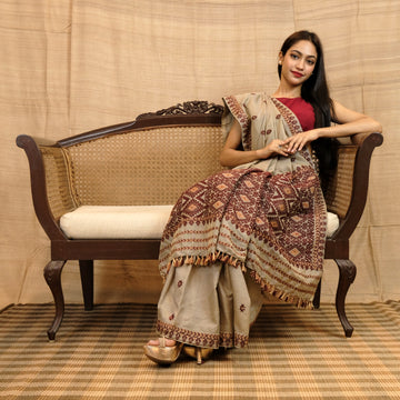 Saree - Mulberry silk(paat) & cotton