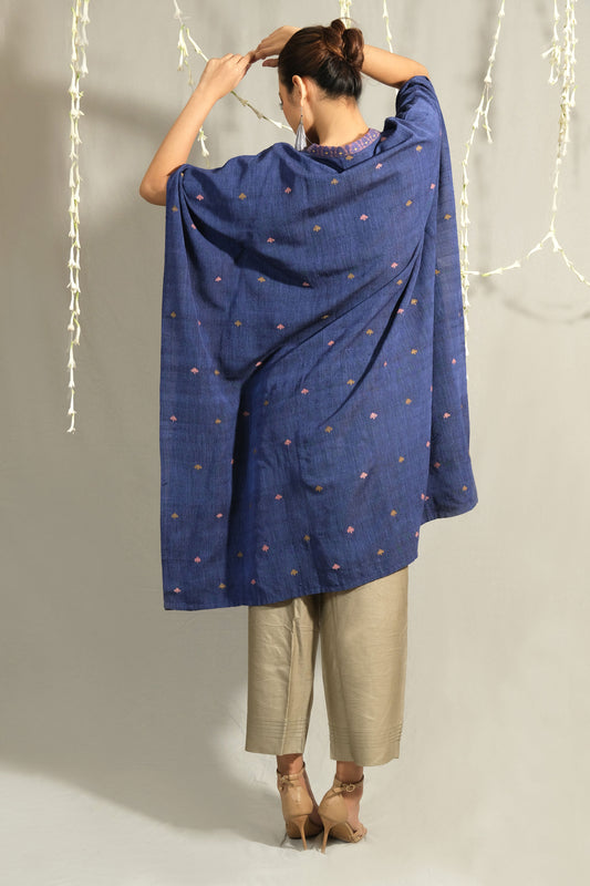 Kaftan Kurta - Silk motifs in Eri silk natural dye