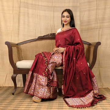 Mekhela Sador - Mulberry silk(paat)