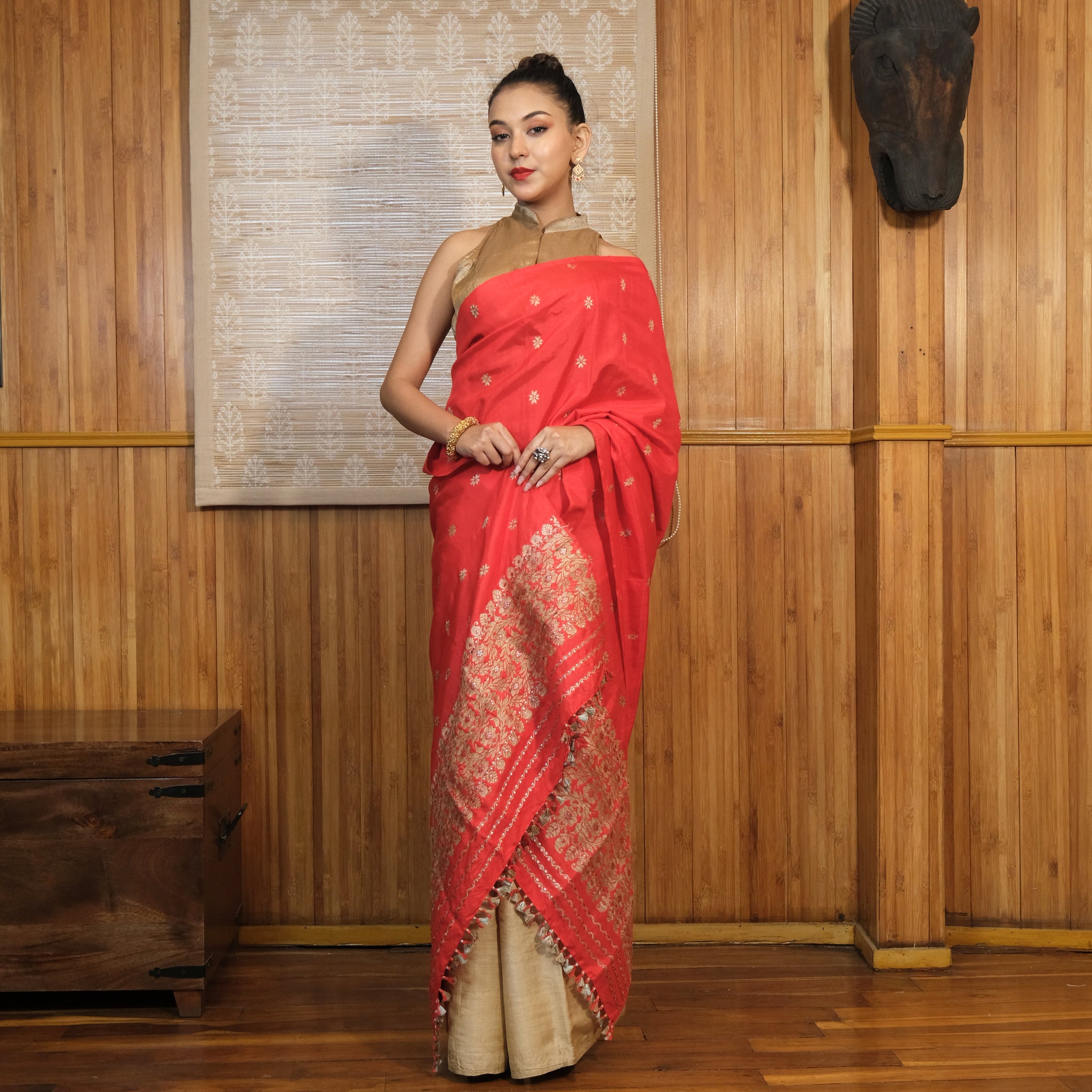 Single Sador - Mulberry silk(Paat) & cotton