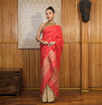 Single Sador - Mulberry silk(Paat) & cotton