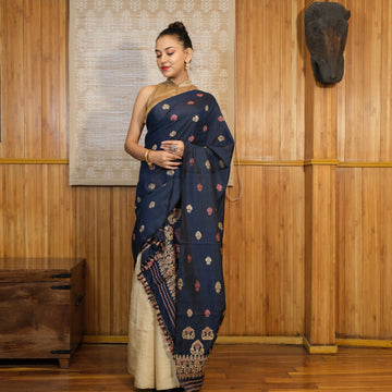 Single Sador - Mulberry silk(Paat) & cotton