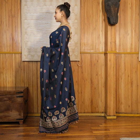 Single Sador - Mulberry silk(Paat) & cotton