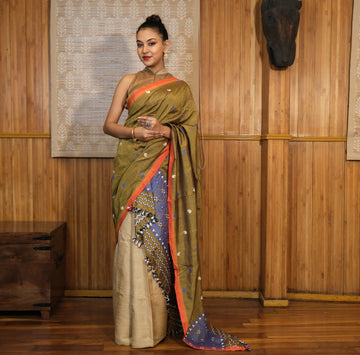 Single Sador - Mulberry silk(Paat) & cotton