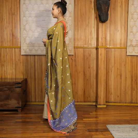 Single Sador - Mulberry silk(Paat) & cotton