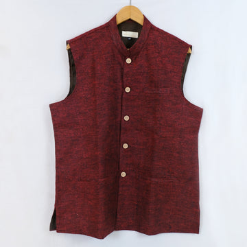 Men's Jacket- Eri Silk dyed