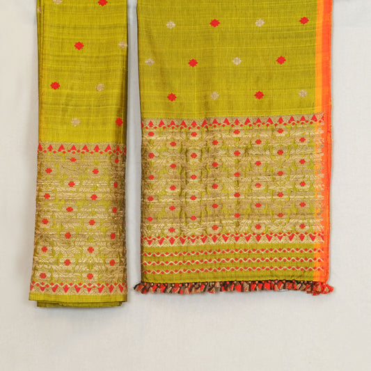 Mekhela Sador - Mulberry silk(paat), cotton