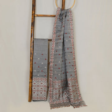 Mekhela Sador - Kesapaat (Mulberry silk), cotton