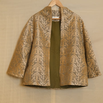 Women's Jacket- Mulberry silk & Tassar silk