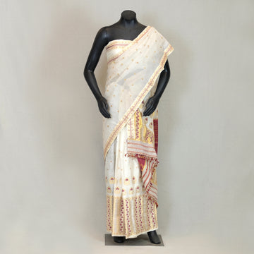 Mekhela Sador - Mulberry silk & Kesapat silk