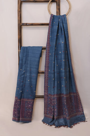 Mekhela Sador- Eri Silk (Design Eri Silk Natural Dye & Muga Ghisa)