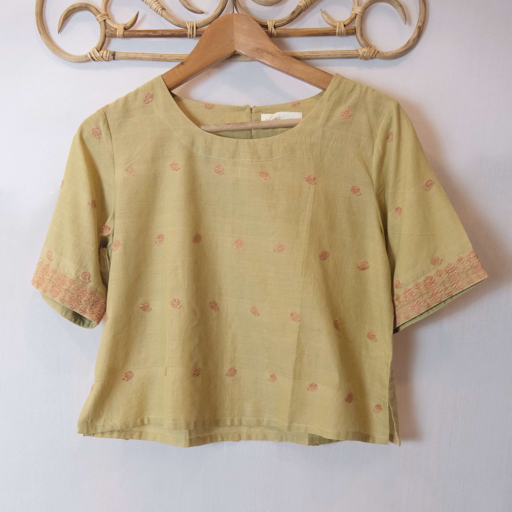 Crop Top - Eri silk natural dye