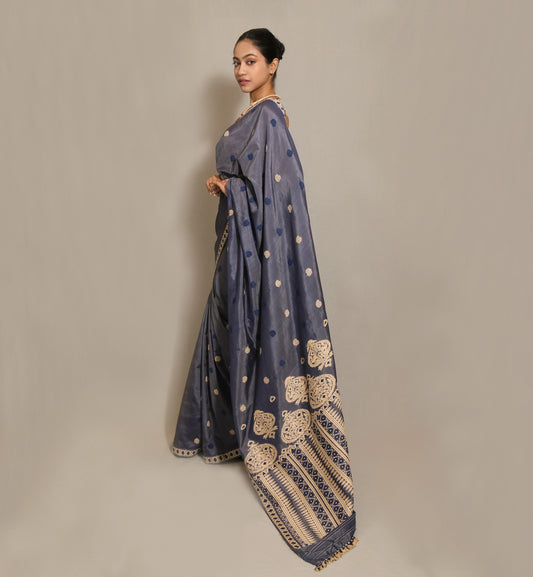 Saree - Paat silk & cotton