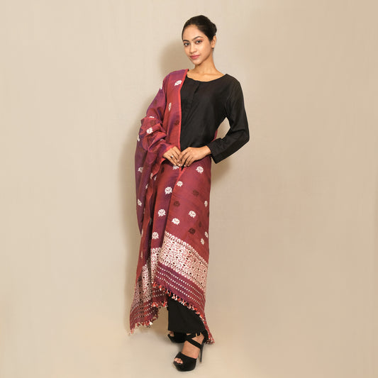 Dupatta - Kesapat silk & cotton