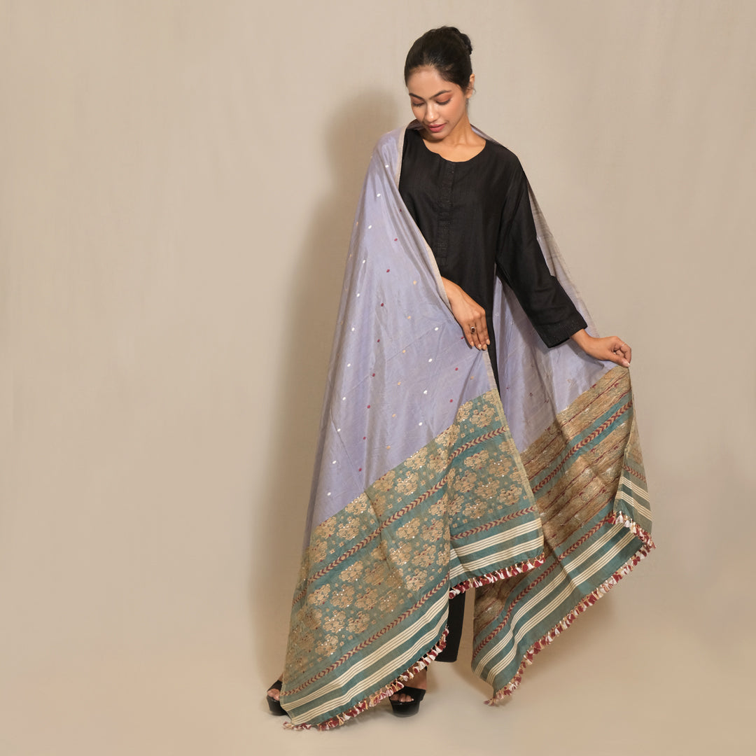 Dupatta - Mulberry silk & cotton