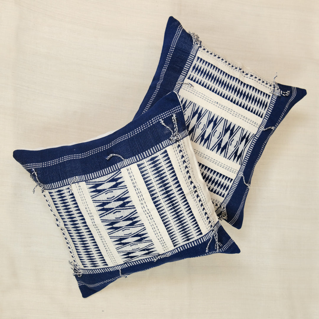 Cushion Cover Naga- Cotton, Handwoven on a loin loom
