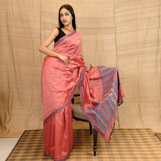 Saree - Mulberry silk(Paat) & cotton