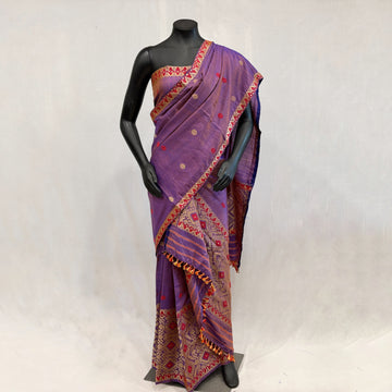 Mekhela Sador - Paat silk, Motifs in Tassar silk