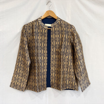 Women's Jacket- Paat silk, motifs in Tassar silk