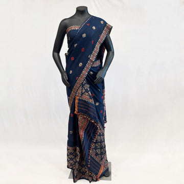 Mekhela Sador - Paat silk & cotton, Motifs in Muga ghisa